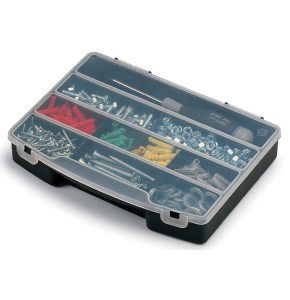 ORGANISER 10 noir - couvercle transparent