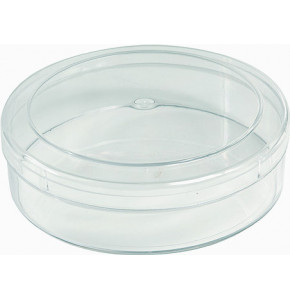 Transparent round box - Crystal Polystyrene - V1-48