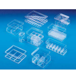 Plastic box with compartments