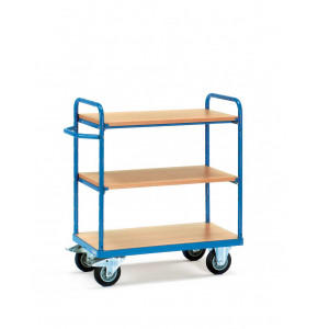 Chariot haut 3 plateaux - 1000 x 600 mm - charge 600 kg