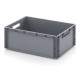 Euro standard full bin - 60 x 40 x H 22 cm - closed handles