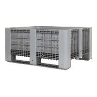 Ventilated pallet box in polypropylene 1200x1000x580 mm - 2 Skids